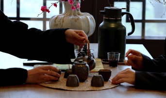 微信表情，茶香陪你度过悠闲时光！